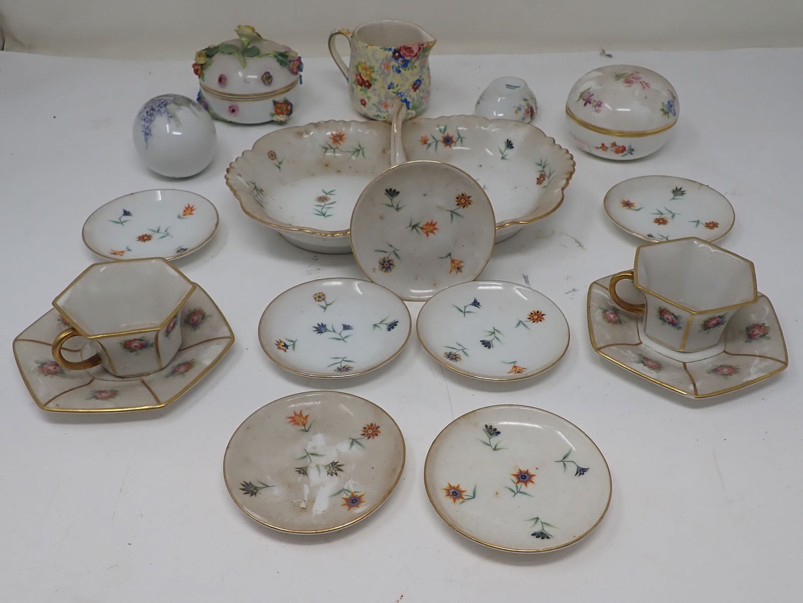 Rosenthal , Limoges Egg , Meissen Trinket Box & Misc (1 of 3)