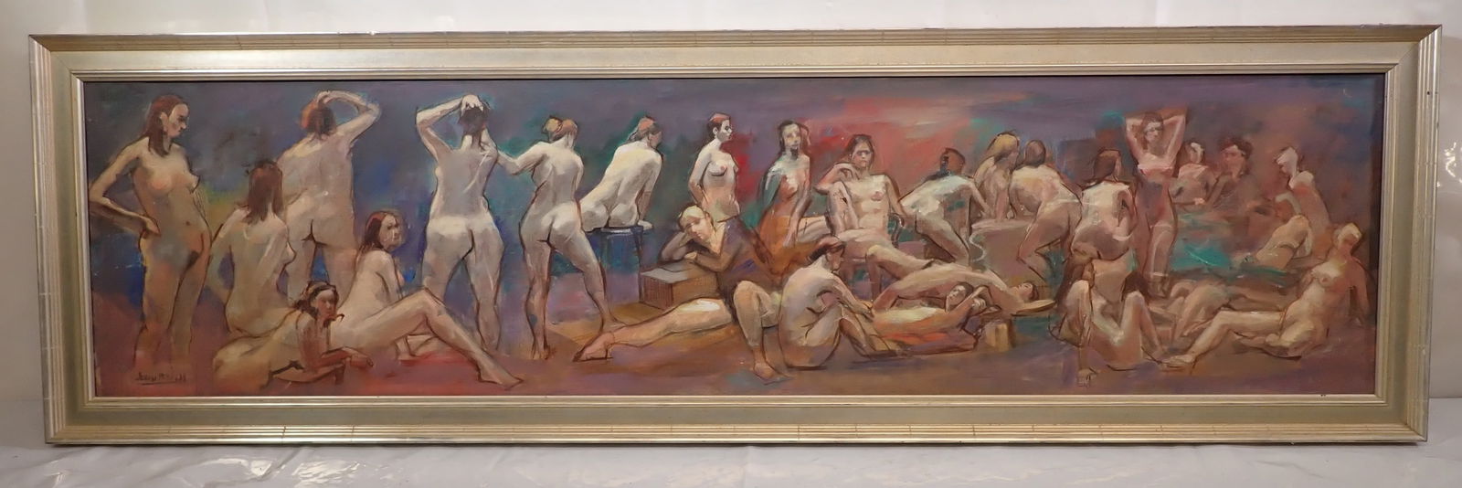 John Reilly Nudes Signed Oil Painting (1 of 3)