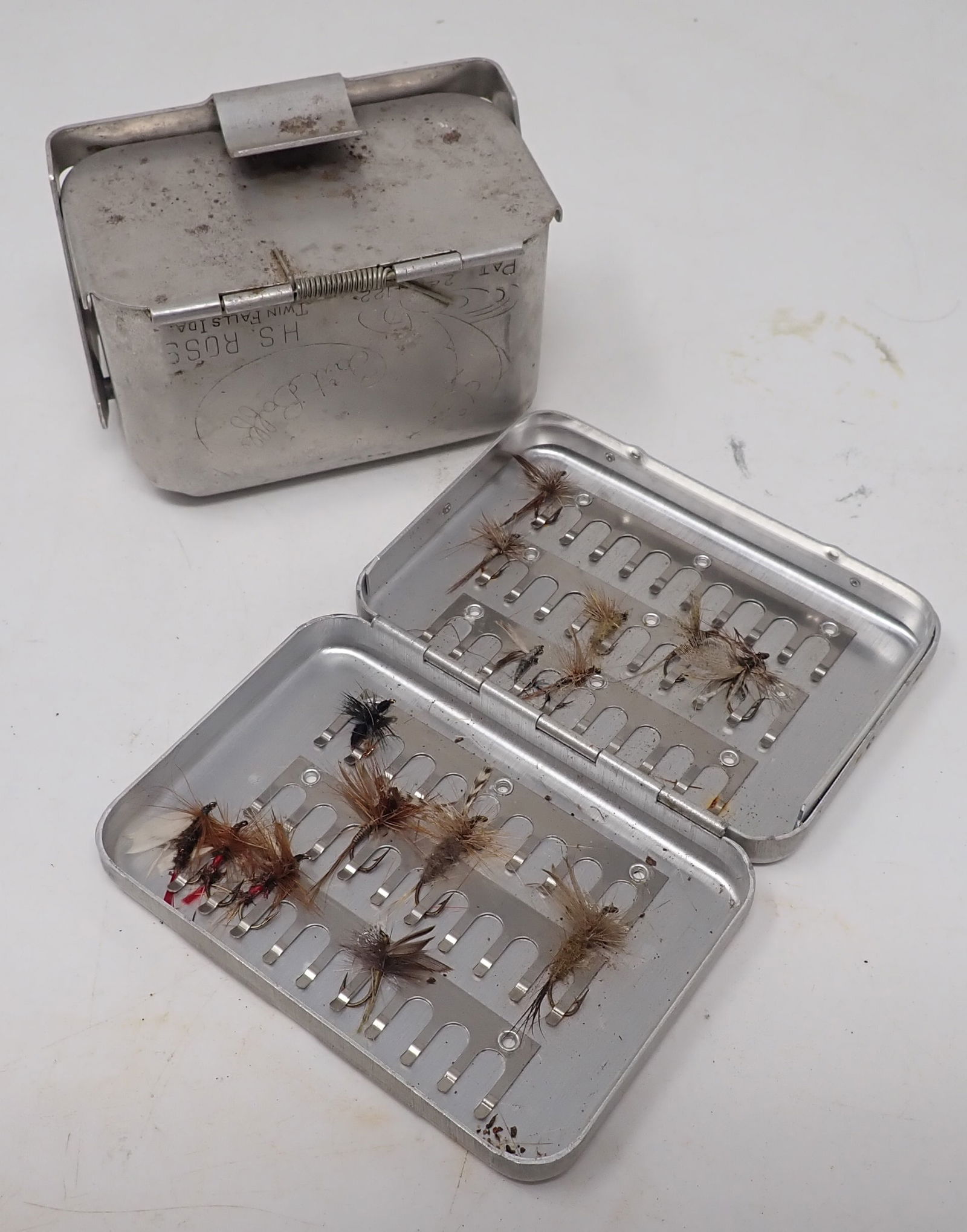 Aluminum H.S Ross Bait Baffler Perrine Fly Box (1 of 4)