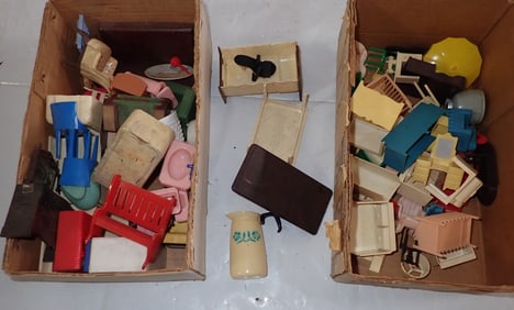 Plastic & Wooden Doll House Furniture