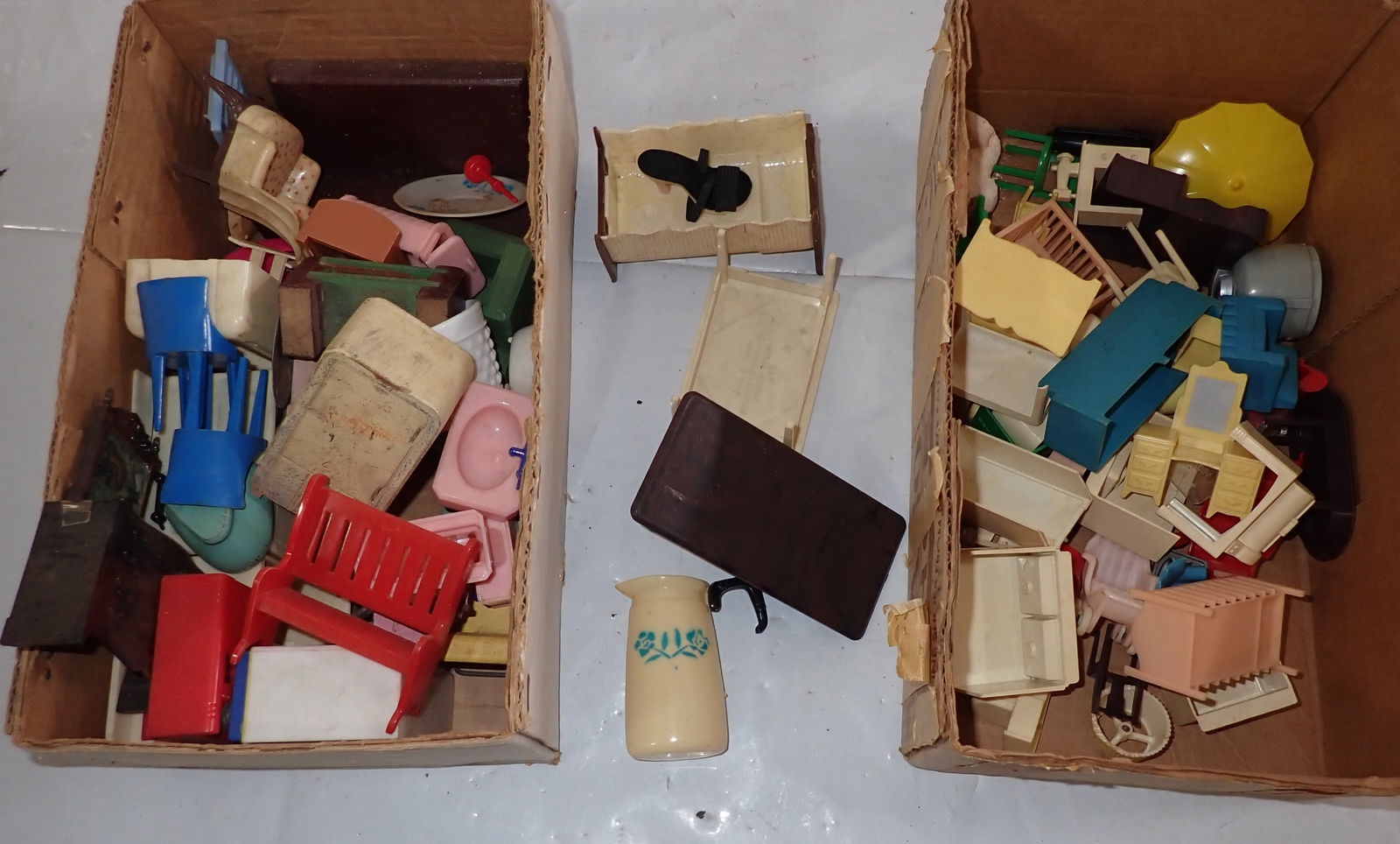 Plastic & Wooden Doll House Furniture: Shipping available