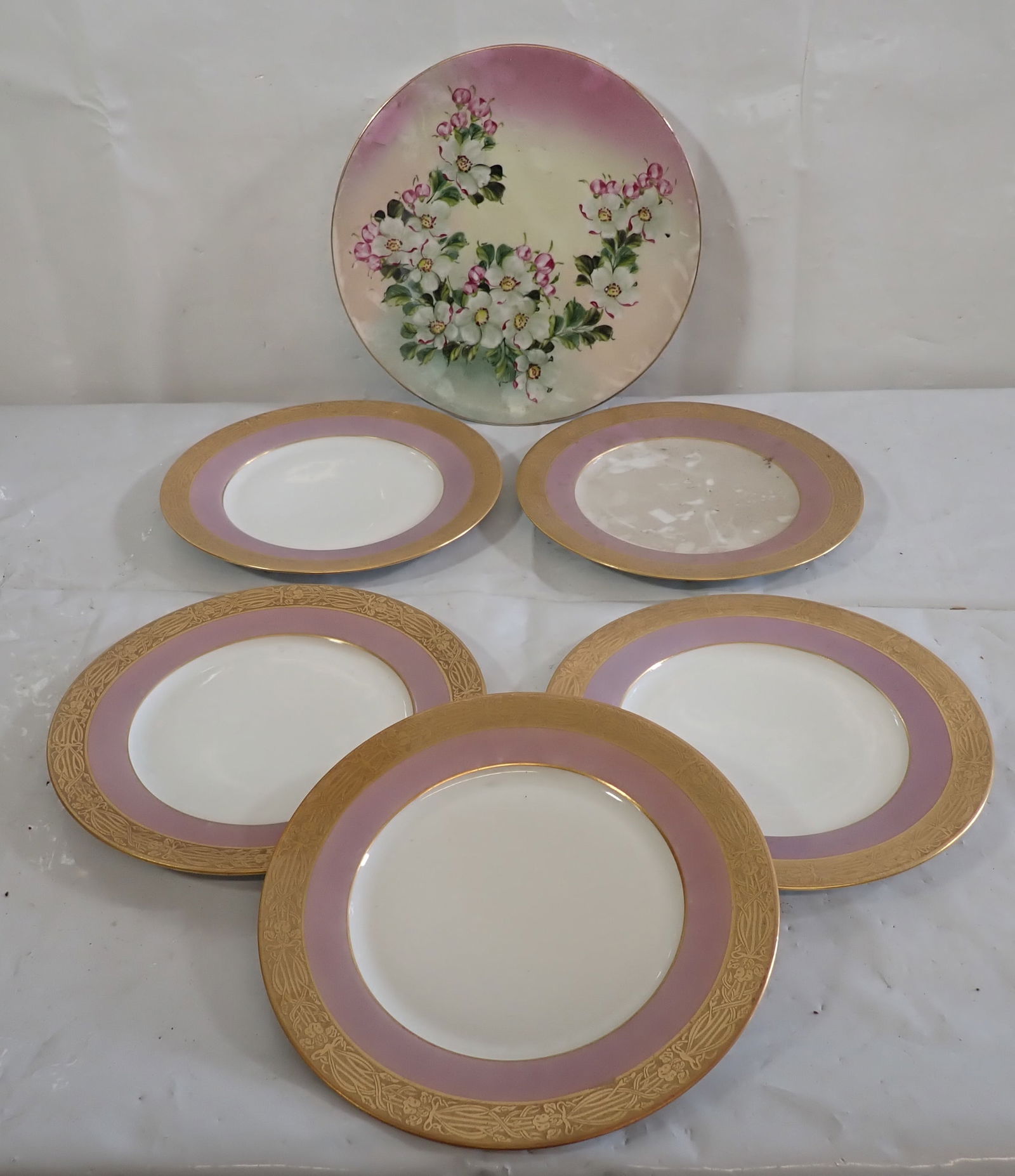 Union T Czecho Slovakia Dinner Plates: Largest is not marked and is apprx 12" in diameter. Shipping available