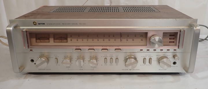 Setton Model RS 440 Stereophonic Receiver: Shipping available ($50 handling charge, plus postage)