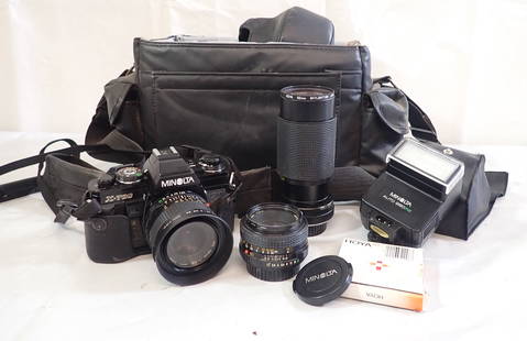 Minolta X-700 Camera w/ Lenses: Shipping available