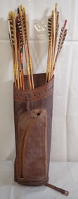 Wooden Arrows & Bear Quiver