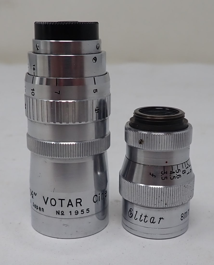 Votar f/1.9 & Slitar 8mm Movie Camera Lenses: Shipping available