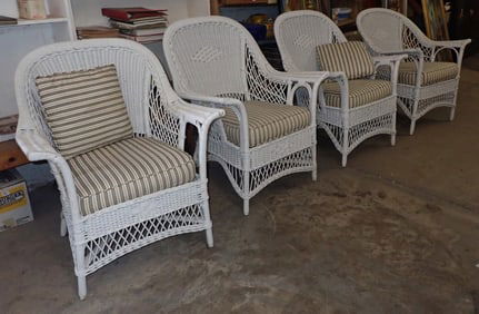 4 Wicker Chairs