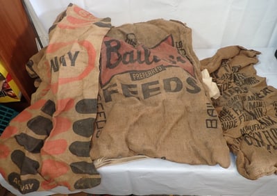 Burlap Bags incl Agway & Bailey's