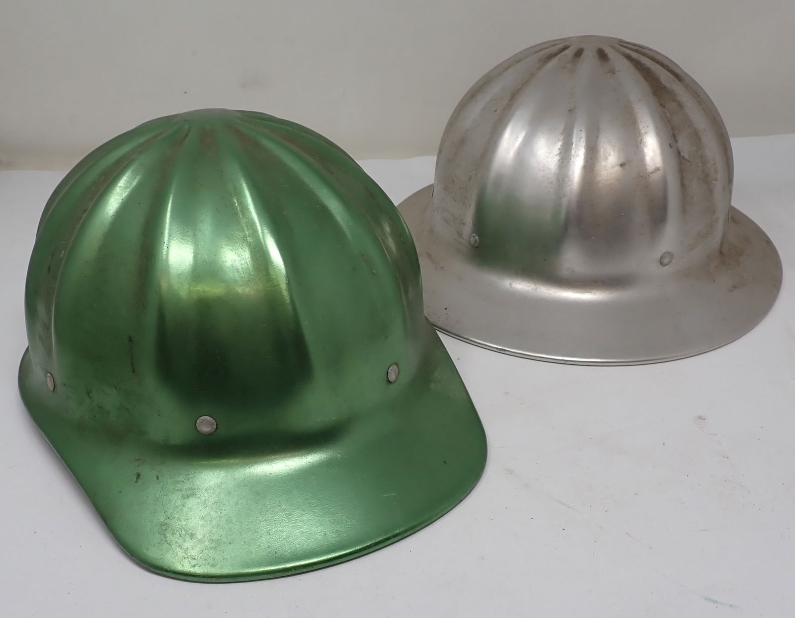 2 Superlite Aluminum Hard Hats: Shipping available