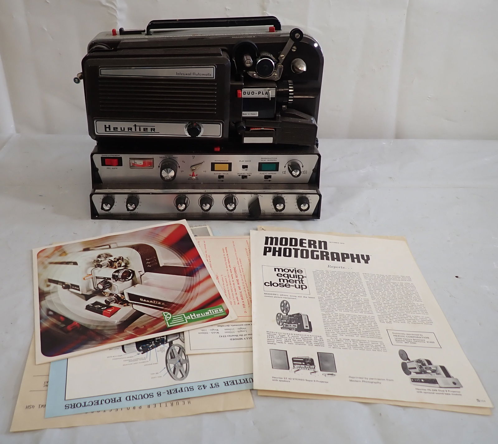 Heurtier Projector: NO in house shipping !