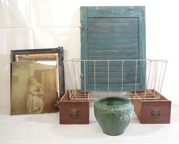 Shutter , Wire Basket , Weller Jardinere