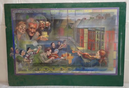 John Reilly Oil on Board Painting