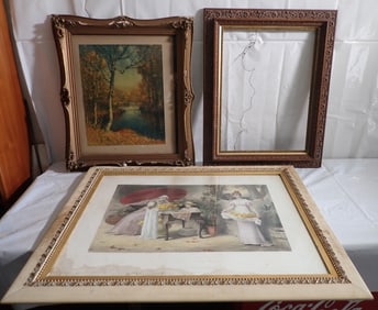 Prints & Carved Frame
