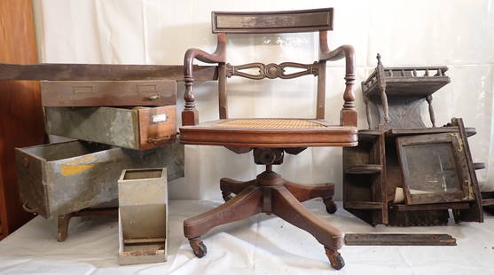 Desk Chair , Drawer , Chicken Feeder , & Misc: Must take all ! No in house shipping !