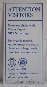 Goodland Nudist Camp Visitors Sign