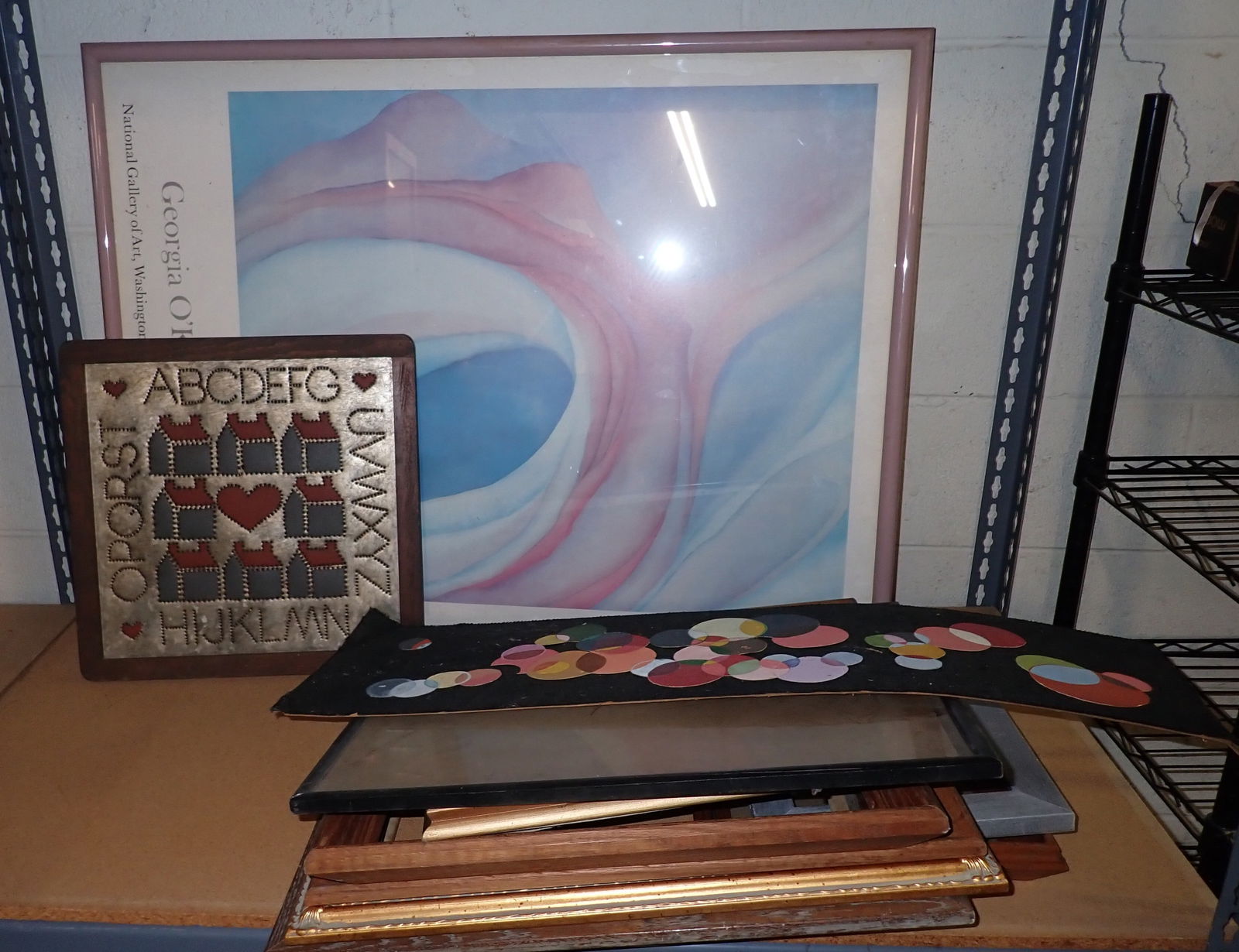 Picture Frames , Print , & Wall Hanging: Largest is approx 28 1/2" x 37 1/2". No in house shipping ! Must take all