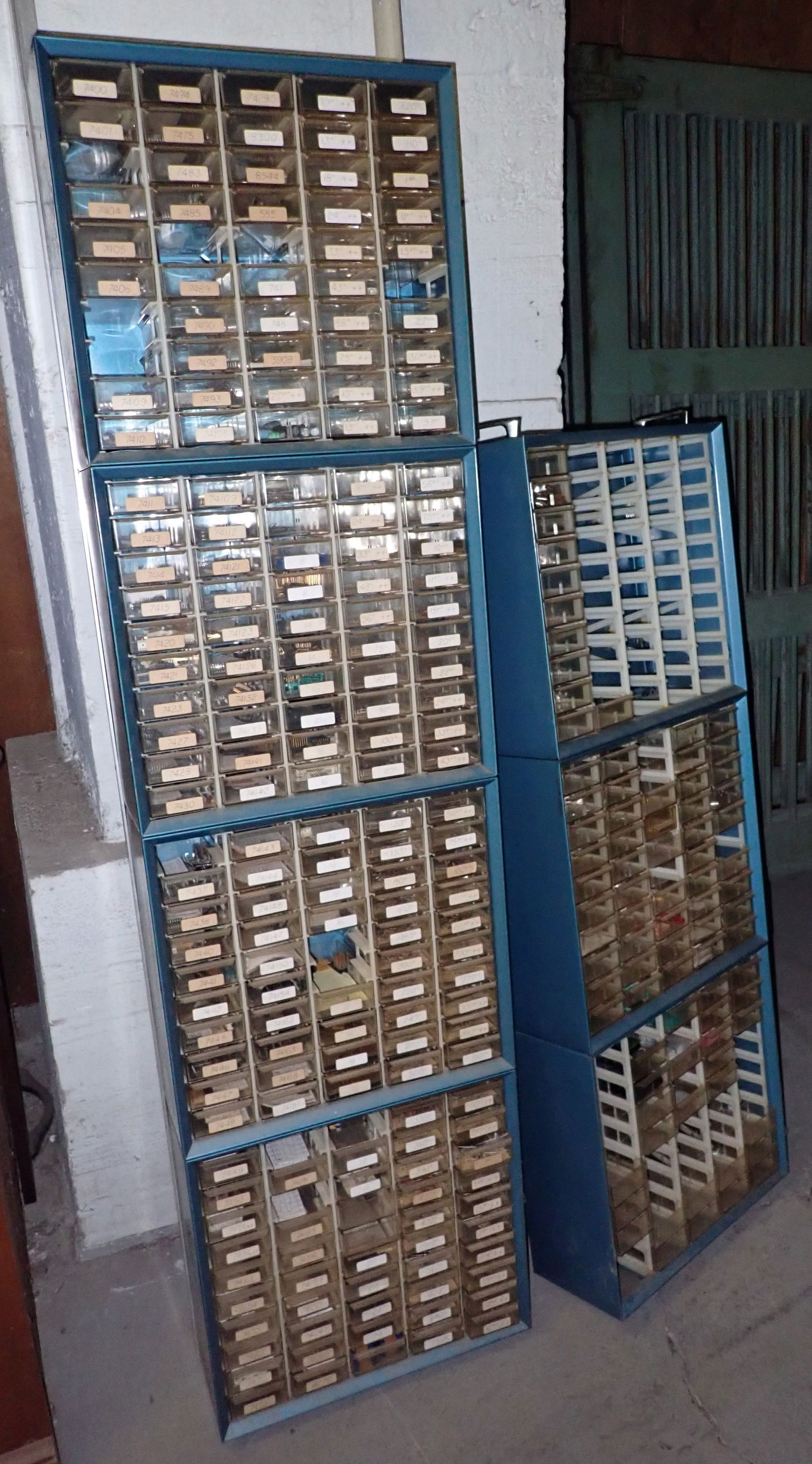 2 Parts Cabinets w/ Electronic Parts (1 of 6)