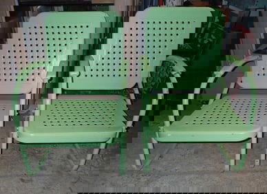 Pair of Bunting Glider Co Porch Rockers