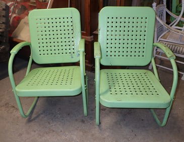 Pair of Bunting Glider Co Porch Rockers