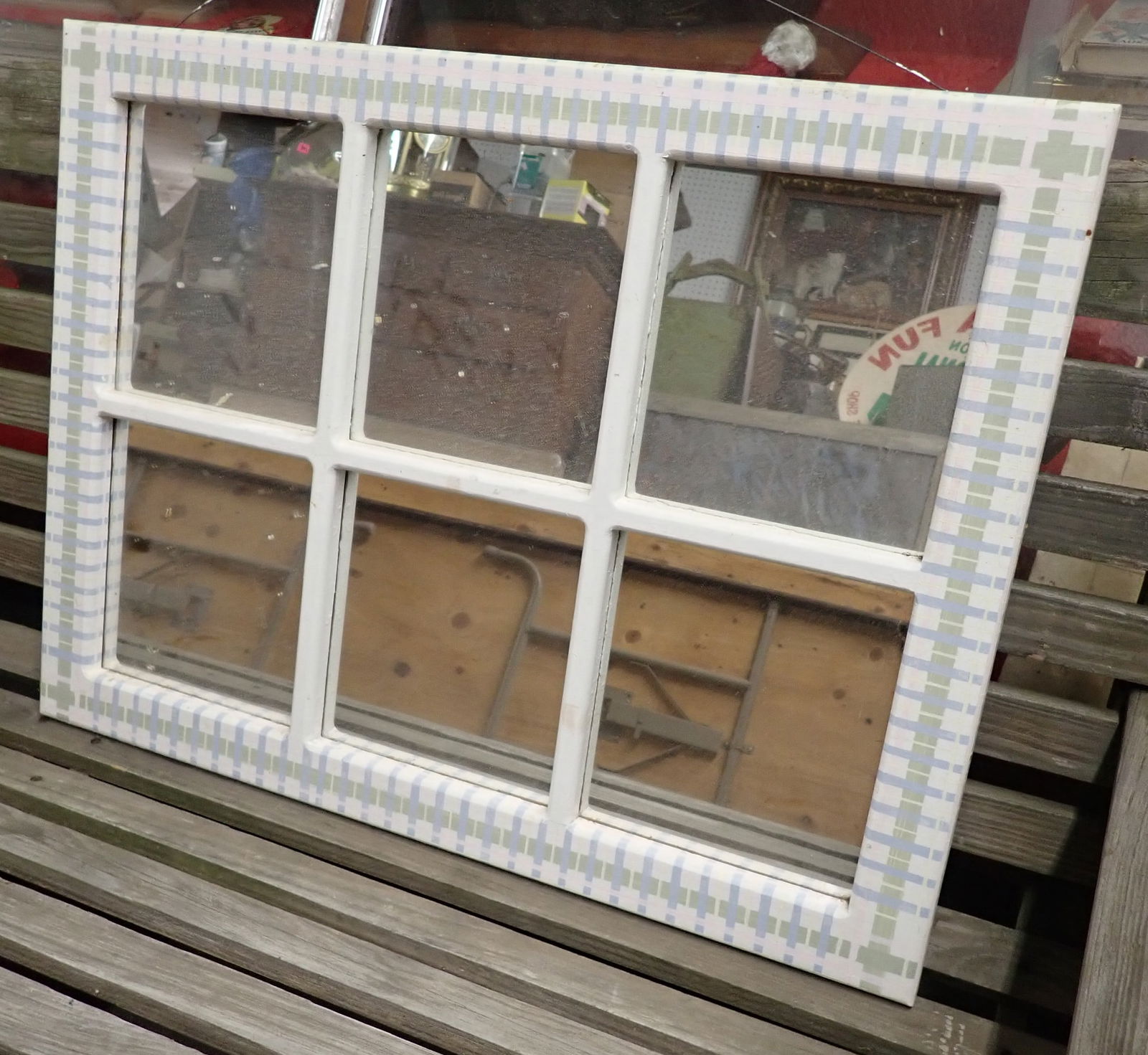 Window Pane Wall Mirror (1 of 1)