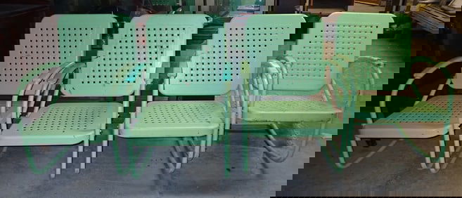 4 Bunting Glider Co. Metal Porch Rockers