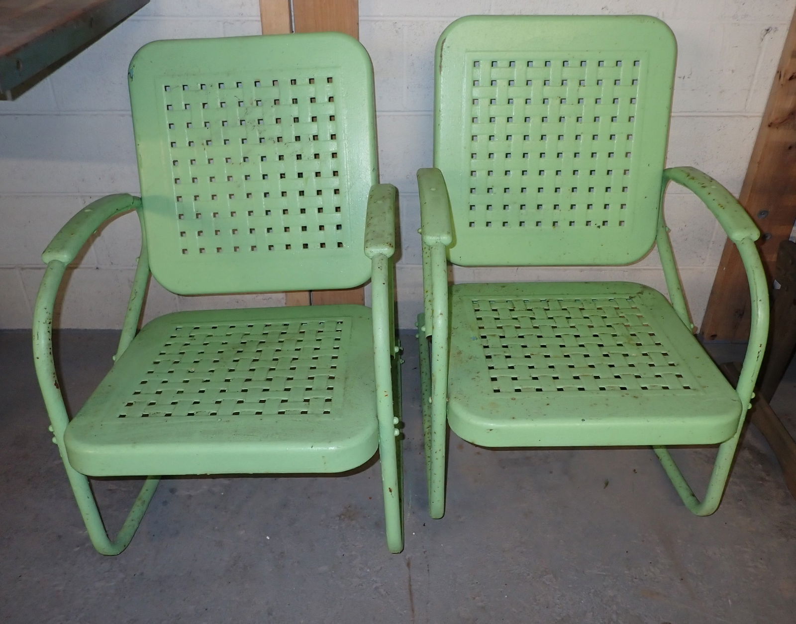Pair of Bunting Glider Co Metal Porch Rockers (1 of 2)