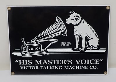 Victor Talking Machine Porcelain Sign