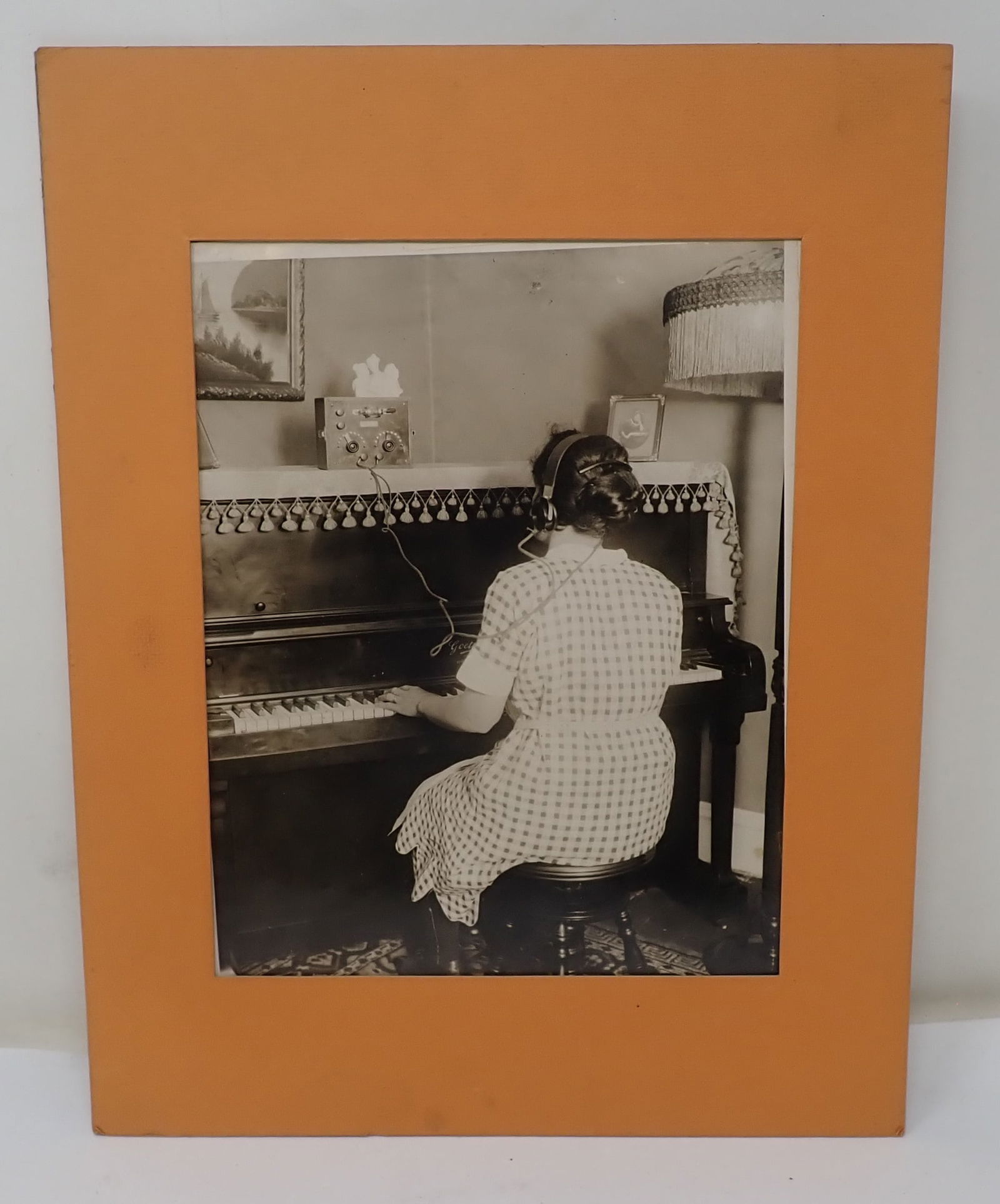Piano & Radio Photograph: Approx 11" x 14". Shipping available