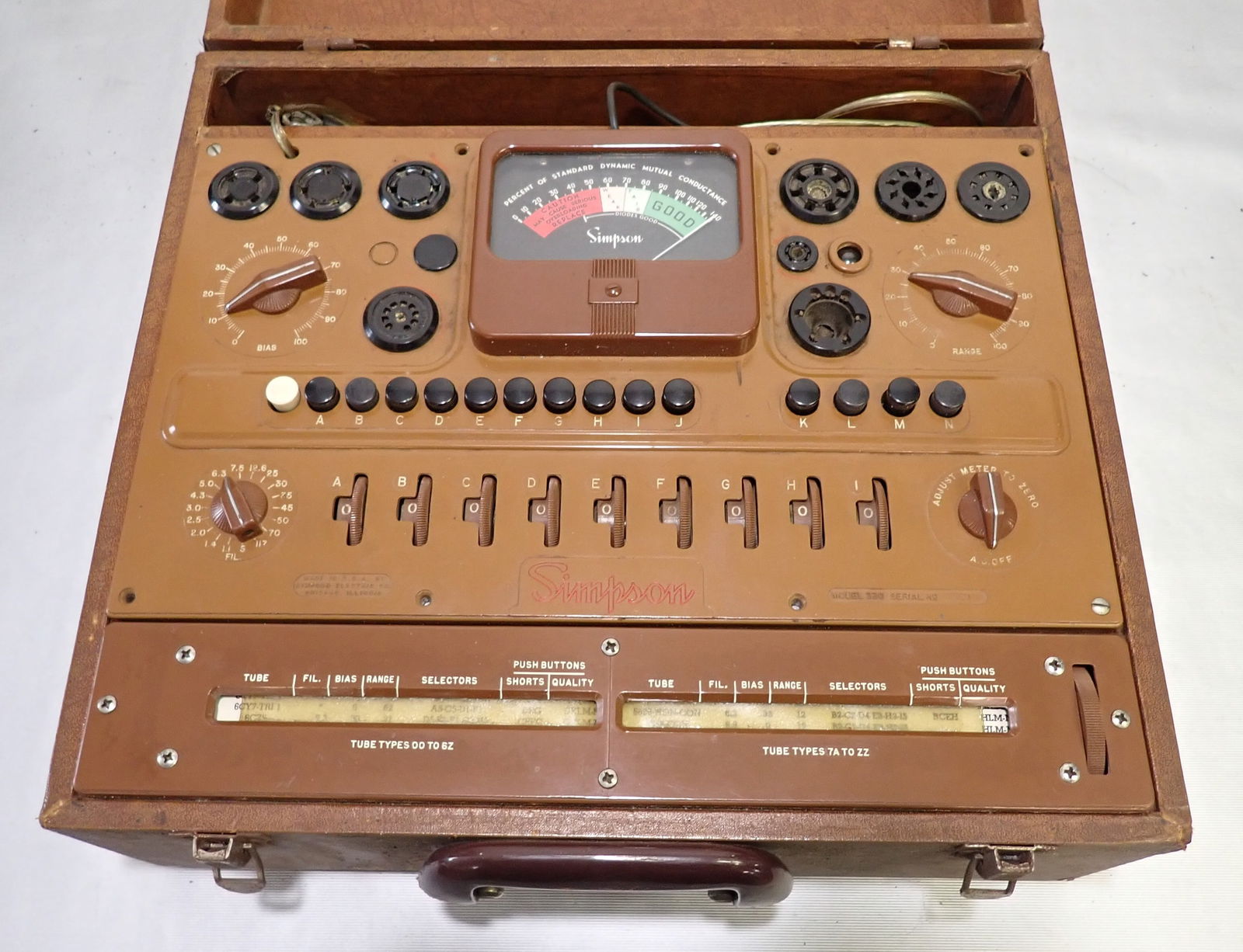 Simpson Model 330 Tube Tester (1 of 6)