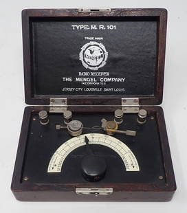 Mengel Type M.R.101 Crystal Radio Receiver: Shipping available
