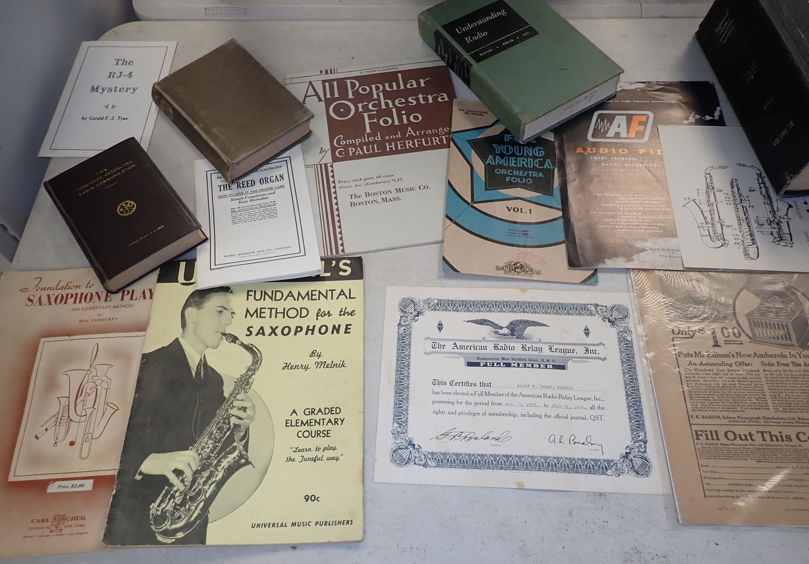 Radio Books American Radio League Certificates & Misc (1 of 10)