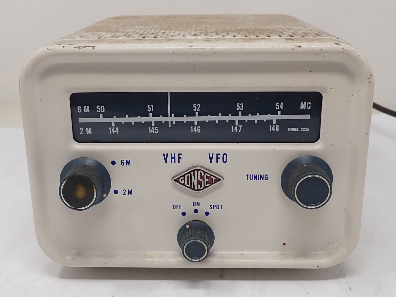 Gonset Receiver: Approx 6 1/2" x 8 1/8" x 5" tall. Shipping available