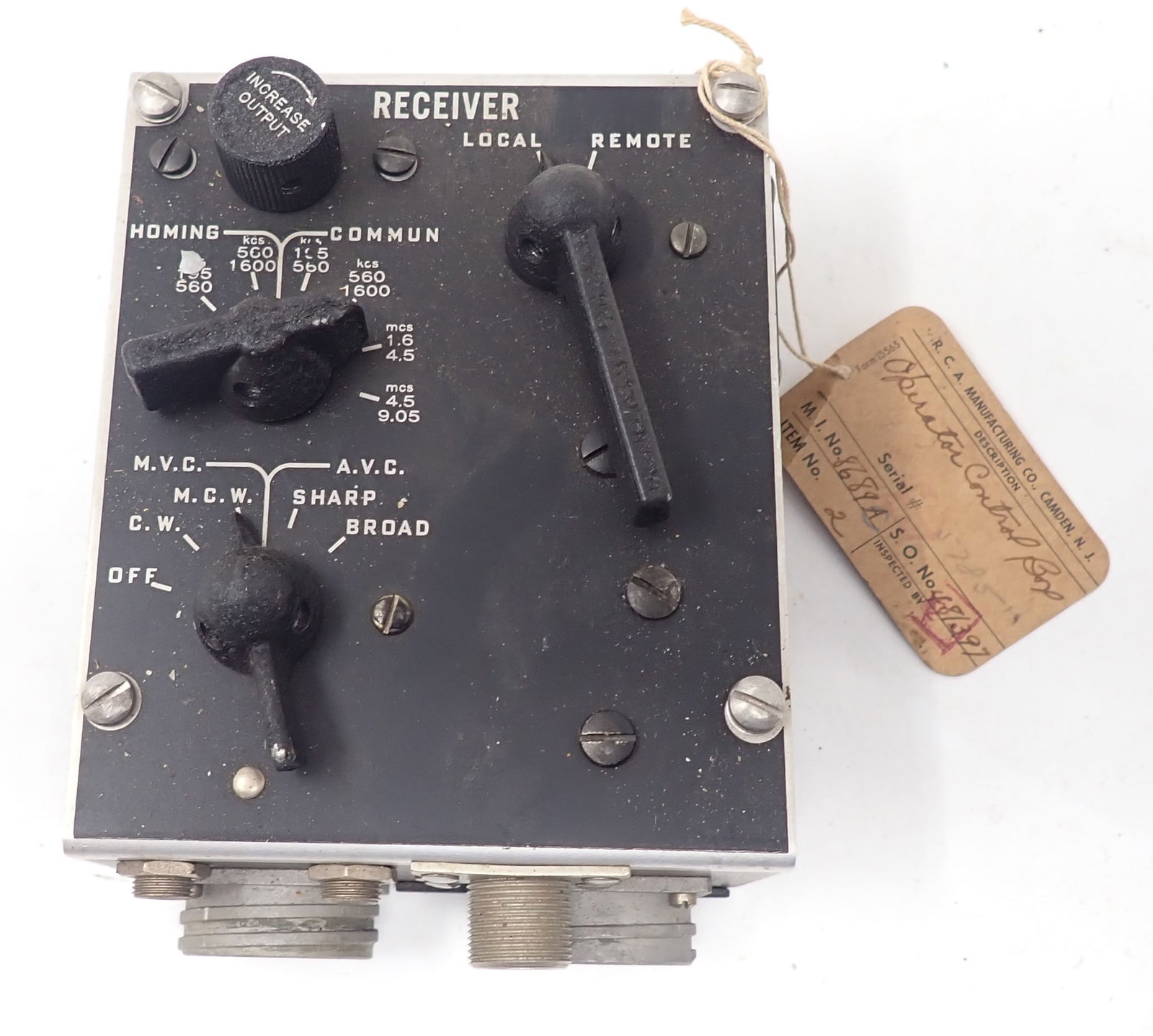 RCA Navy Dept Operator's Control Box (1 of 4)