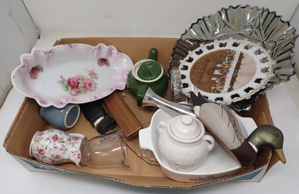 Teapot & Misc Glassware