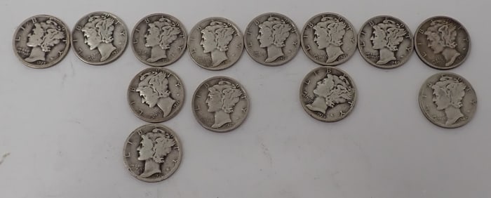 1927 - 1940 Mercury Silver Dimes