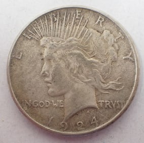 1924 Peace Silver Dollar