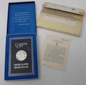 1883 Carson City Uncirculated Silver Dollar
