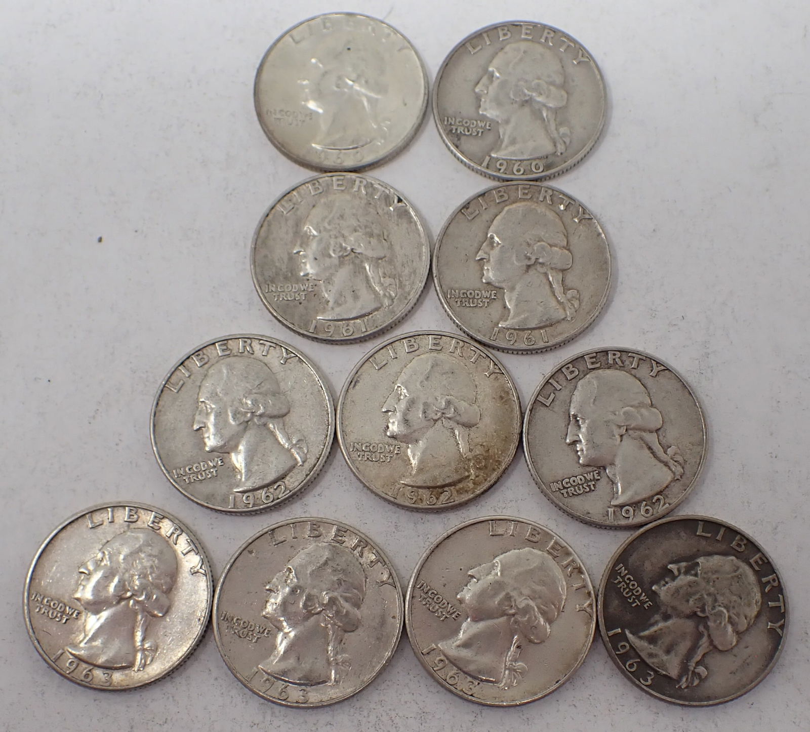 (11)1960's Washington Silver Quarters (1 of 9)