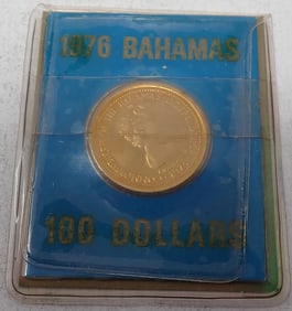 1976 Bahamas Independence $100 Gold Coin