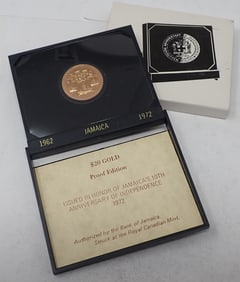 $20 Jamaica Gold Proof Coin