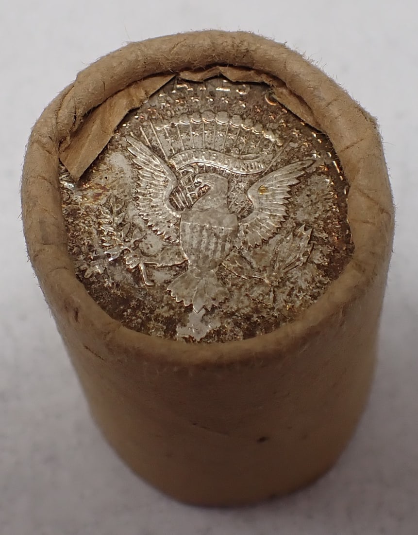 1964 Kennedy Half Dollar Bank Rolls (1 of 4)