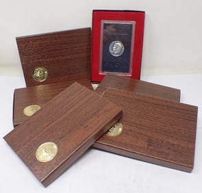 (5)1973 Eisenhower Silver Proof Dollars