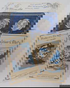 Wittnauer Mint Roosevelt & Yellowstone Parks Silver Medals