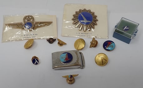 Eastern Airline Pins , Buckle, & 10k Gold