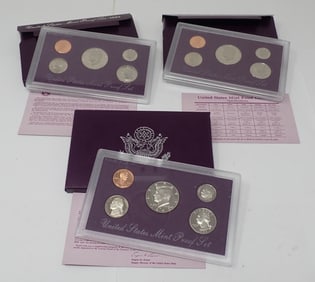(3)1992 United States Proof Mint Sets