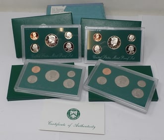 (4) 1996 United States Proof Mint Sets