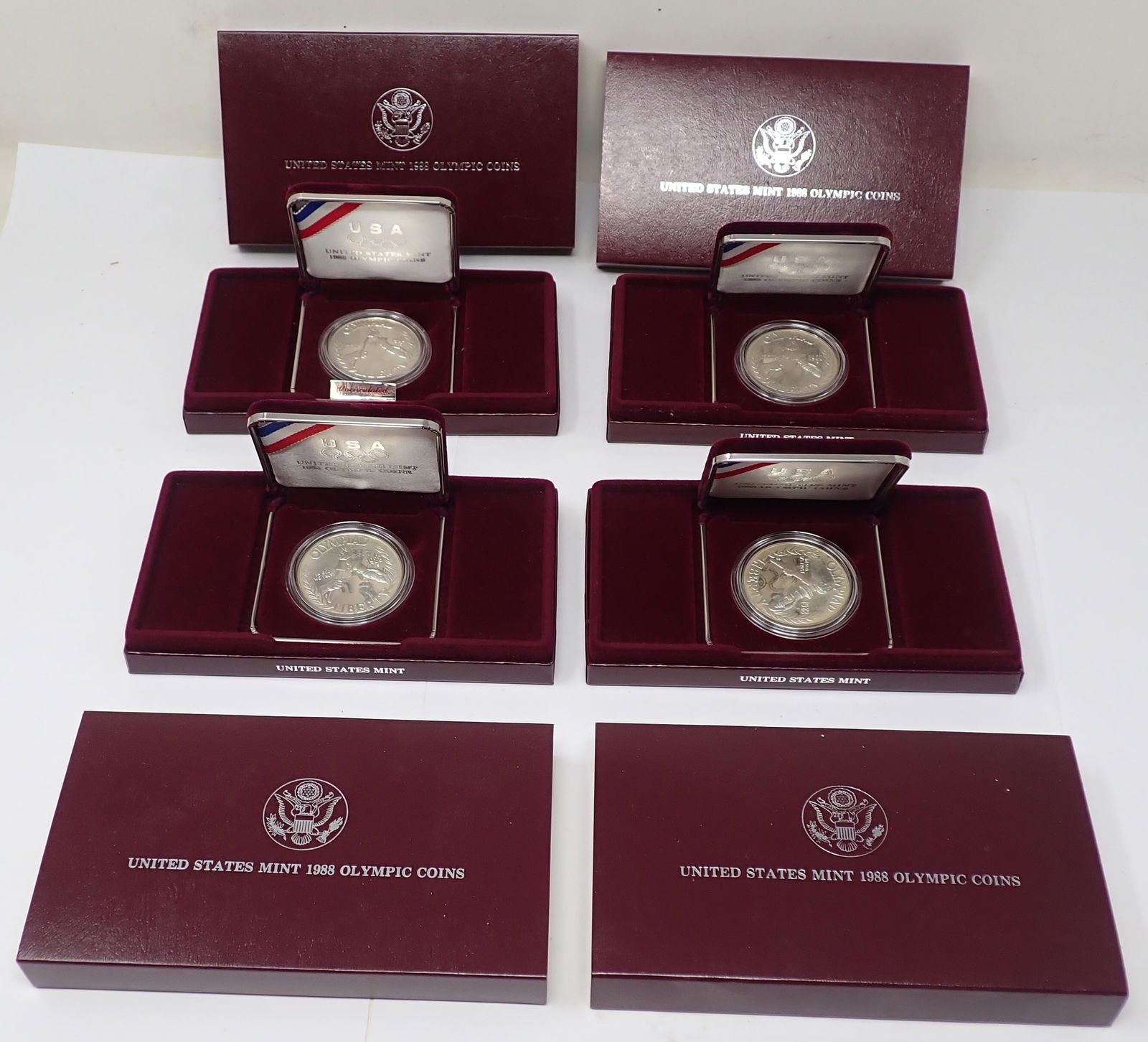 (4) 1988 United States Mint Olympic Coins (1 of 5)