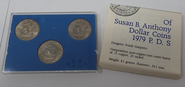 Susan B. Anthony Dollar Coins 1979