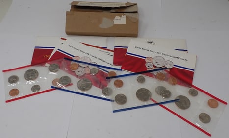 (2) 1987 Uncirculated Coin Sets