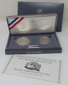 1991 Mount Rushmore Silver Proof Coin Set